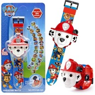 HODINKY PAW PATROL S 3D PROJEKTOROM MARSHALL LARGE ZOBRAZUJE OBRÁZOK