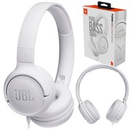 JBL TUNE 500 KÁBLOVÉ SLÚCHADLÁ, BIELY, NA UCHY, 32 MM SNÍMAČ