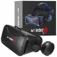 3D VIRTUÁLNE OKULIARE WEBSKI GOGGLES VR NA FILMY TELEFÓN + SLÚCHADLÁ NA UCHYTENIE