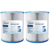 2x FILTER PRE BESTWAY 58093 TYP BAZÉNU A ČERPADLÁ 58381