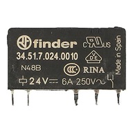 Miniatúrne relé Finder 24v 6A 20ks