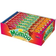 Ovocné rozpustné žuvačky Mamba Gum Strip 24 prúžkov 26,5 g x 96 ks