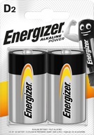 2 x ALKALICKÝ ENERGIZER NAPÁJANIE LR20/D BATÉRIA