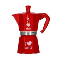 Kávovar Bialetti Moka Express Love 6tz červený