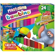 Plastelína BAMBINO 24 farieb prestieranie ZDARMA St.