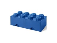 LEGO kontajner so zásuvkami Brick 8 Blue