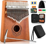 PRENOSNÝ KLAVÍR KALIMBA ZANZA MBIRA 17 KEYS mahagónové drevo DARČEK