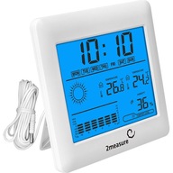 METEOROLOGICKÁ STANICA HYGROMETER TEPLOMER HODINY