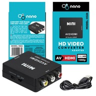 AV RCA TO HDMI ADAPTÉR CINCH CVBS CONVERTER 1080P RCA - HDMI