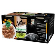 SHEBA Nature's mokré krmivo pre mačky, výber príchutí v paštéte, konzervy 6x400 g