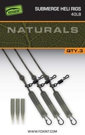 Fox Naturals Submerge Heli Rigs 40lb 3ks.