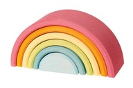 BIG Rainbow 6-dielny pastel Blocks Arches Constructions 1+, Grimm's