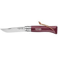 Nôž Opinel Colorama 08 inox bordový remienok