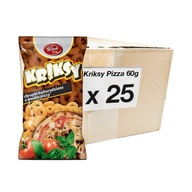 25x Kriksy chipsy so zníženou soľou Pizza 60g