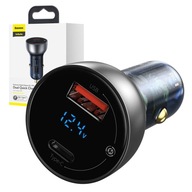 BASEUS NABÍJAČKA DO AUTOMOBILKU TYP-C USB 65W QC +PD