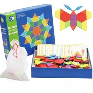 Montessori puzzle bloky Drevené puzzle vzdelávacie kreatívne hračky