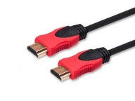 SAVIO HDMI kábel (M) v2.0, 1,5 m, medený, čierny,