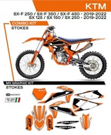 Oranžový enduro MX omotávka na KTM SX-F 450 21 rokov