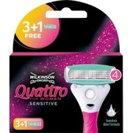 Wilkinson Sword Quattro for Women Sensitive - náhradné vložky 3 ks