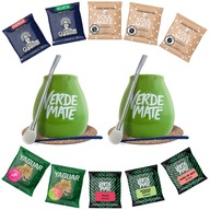 Yerba Verde Mate Zelená tekvica Bombilla set 10x50