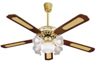 FAN Stropný luster Ventilátor LAMP 5x5