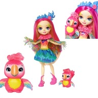 Bábika papagája Enchantimals Mattel Peeki Parot ŁA7M