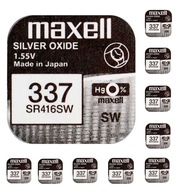 BATÉRIA MAXELL 337 SR416SW 1,55V 10 KS