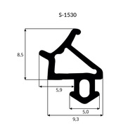 UNIVERZÁLNE PVC okenné tesnenie S-1530 - 25m