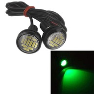 zelená 2ks LED Eagle Eye Light 12V Auto Fog Back