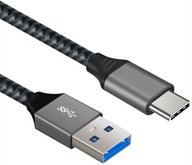 Kábel 0,5 m USB - USB-C TYPC opletený RÝCHLE NABÍJANIE 3A QC 50 cm