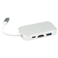 ADAPTÉR USB-C HUB 3xUSB 3.0 + HDMI + USB-C WIREWAY