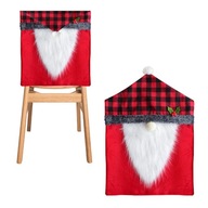 Vianočný poťah na stoličku Gnome Vianočný Mikuláš 45x65 cm
