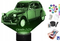 Stolná lampa Citroen 2 CV 16-farebná. LED PLEXIDO