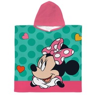 Bavlnený pončo uterák s kapucňou 60x120 Minnie Mouse