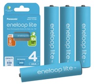 4X PANASONIC ENELOOP LITE R3 AAA 550MAH 3000CYKLOV SOLÁRNE TEL. STACIONÁRNY