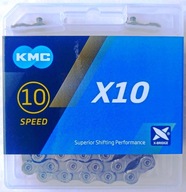 Reťaz na bicykel KMC X10 10speed 114 GREY LINK BOX