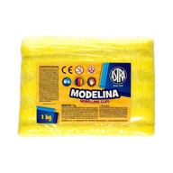 Modelovacia hmota 1kg žltá Astra