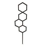 HEXAGON podpera pre popínavé rastliny, čierna, veľkosť S