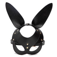 BDSM EROTICKÁ KOŽENÁ MASKA SEX RABBIT FETISH