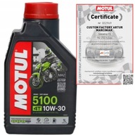 Motocyklový olej MOTUL 5100 10W30 4T Ester 1L