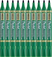 PENTEL N850 okrúhly permanentný popisovač GREEN x10