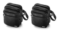 2x Paolo Peruzzi Black Men's Waist Pack Small Bag