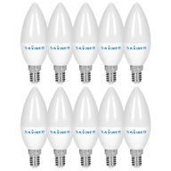 E14 LED žiarovka na sviečku 10W 4000k neutrálna biela