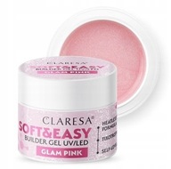 Claresa Builder Gel Soft&Easy Glam ružová 45g