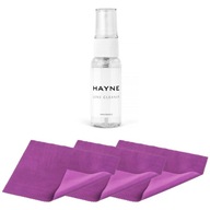 Hayne LENS CLEANER 30ml + 3x handrička 15x18 cm (fialová)