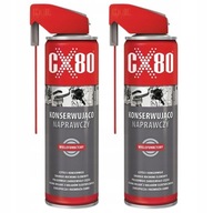 CX80 DUO SPRAY Kvapalina na hrdzu, údržbu a opravy korózneho prostriedku 0,25l x 2