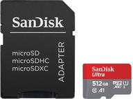 SANDISK Ultra microSDXC pamäťová karta 512 GB 150 MB/s A1 + adaptér
