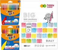 BIC ART SADA ŠKOLSKÝ BLOK TIP PASTELKY PRE DETI x25