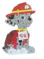 Drevené puzzle skladačka Marshall Paw Patrol