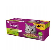 WHISKAS mokré krmivo pre mačky mix príchutí v želé, vrecúška 40x85 g